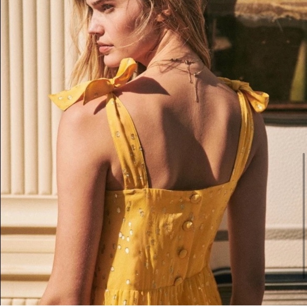 Sezane Sunlit Yellow Maxi Dress - Picture 6 of 16